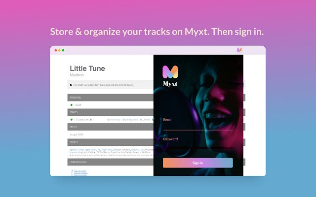 Myxt mula sa Chrome web store na tatakbo sa OffiDocs Chromium online