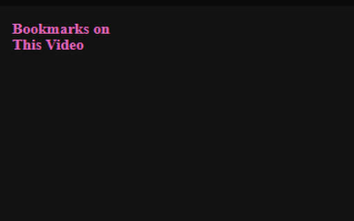 My YT Bookmarks  from Chrome web store to be run with OffiDocs Chromium online