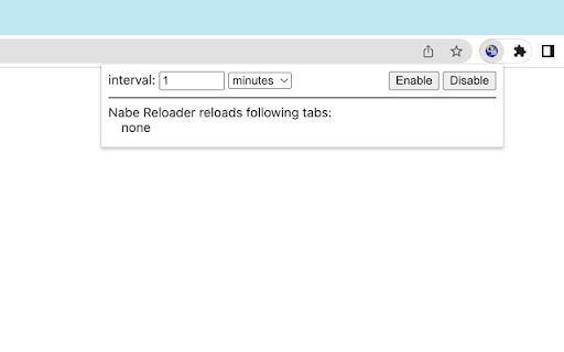 Nabe Reloader  from Chrome web store to be run with OffiDocs Chromium online