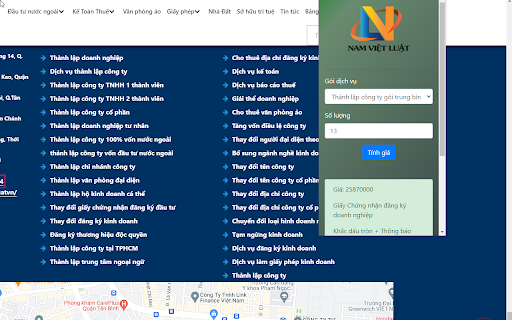 Nam Việt Luật  from Chrome web store to be run with OffiDocs Chromium online