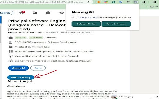 Nancy AI  from Chrome web store to be run with OffiDocs Chromium online