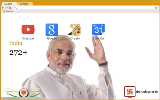 Narendra Modi 272+ מחנות האינטרנט של Chrome להפעלה עם OffiDocs Chromium באינטרנט