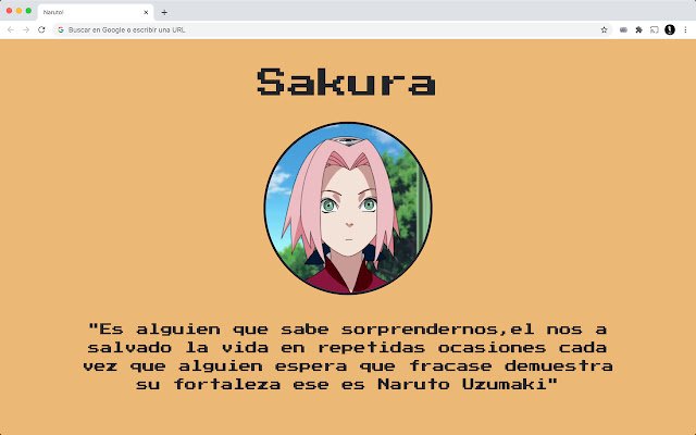 NarutoFrases uit de Chrome-webwinkel om te worden uitgevoerd met OffiDocs Chromium online