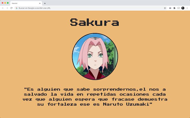 NarutoFrases ze sklepu internetowego Chrome do uruchomienia z OffiDocs Chromium online