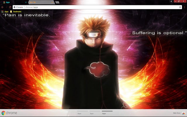 Naruto Pain từ cửa hàng Chrome trực tuyến sẽ được chạy với OffiDocs Chromium trực tuyến