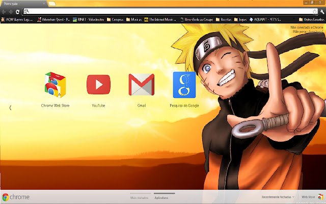 Naruto Theme  from Chrome web store to be run with OffiDocs Chromium online