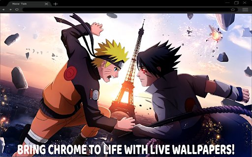 Naruto vs Sasuke Anime Live Wallpaper  from Chrome web store to be run with OffiDocs Chromium online