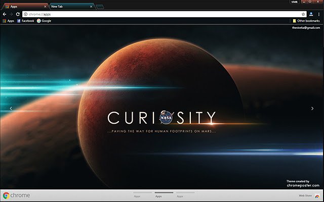 La NASA Mars Curiosity de la boutique en ligne Chrome sera exécutée avec OffiDocs Chromium en ligne