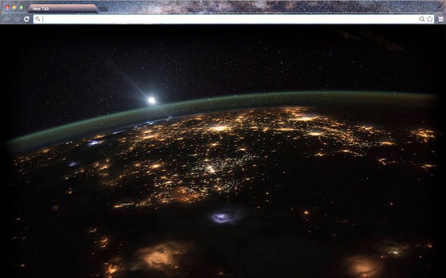 Tema della Galleria della pagina Nuova scheda Spazio NASA dal negozio Web di Chrome da eseguire con OffiDocs Chromium online