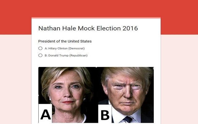 Nathan Hale Vote 2016 ຈາກ Chrome web store ທີ່ຈະດໍາເນີນການກັບ OffiDocs Chromium ອອນໄລນ໌