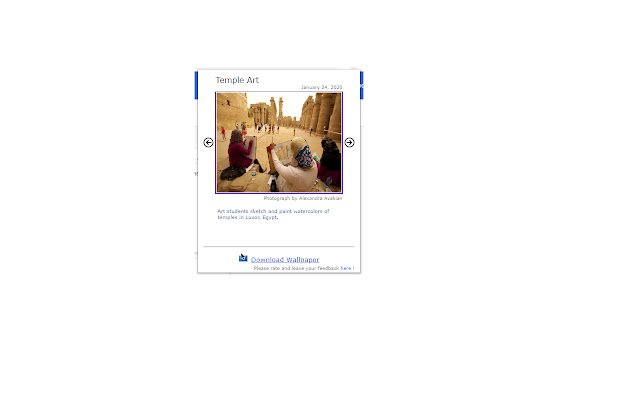 National Geographic Photo of the day  from Chrome web store to be run with OffiDocs Chromium online