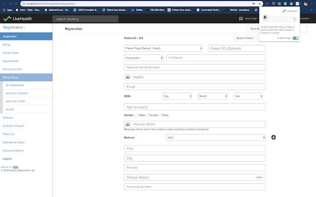 National Identity Parser LiveHealth  from Chrome web store to be run with OffiDocs Chromium online