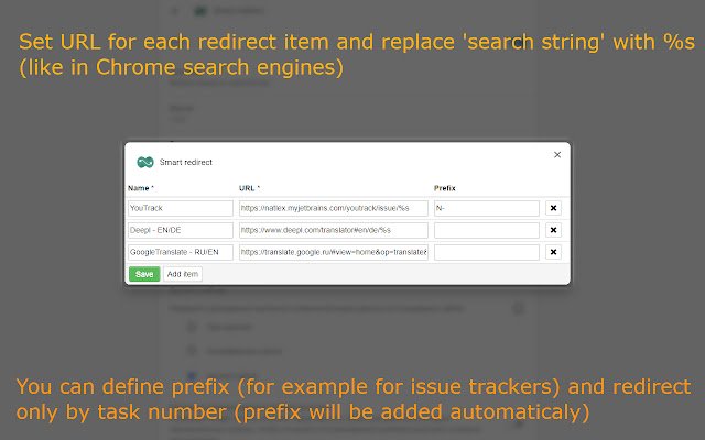 Natlex Smart Redirect aus dem Chrome-Webshop zur Ausführung mit OffiDocs Chromium online