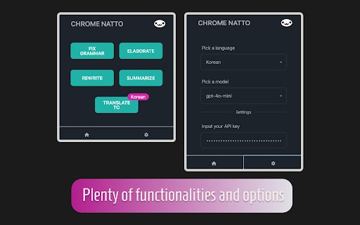 Natto: Supercharge your writing with AI  from Chrome web store to be run with OffiDocs Chromium online