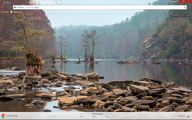 NatureEarth Lake من متجر Chrome الإلكتروني ليتم تشغيله باستخدام OffiDocs Chromium عبر الإنترنت