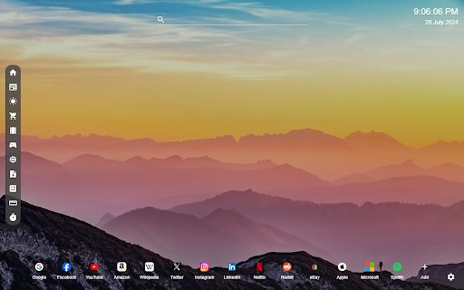 Nature New Tab  from Chrome web store to be run with OffiDocs Chromium online