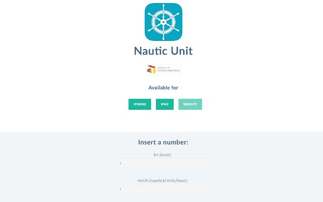 Nautic Unit mula sa Chrome web store na tatakbo sa OffiDocs Chromium online
