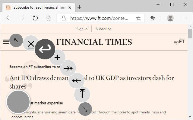NaviTouch  from Chrome web store to be run with OffiDocs Chromium online