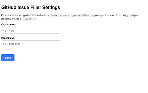 Nav to github issue  from Chrome web store to be run with OffiDocs Chromium online