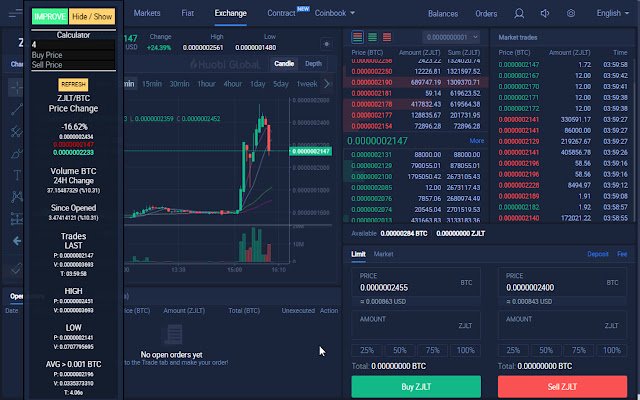 Necoyoad Crypto Trader Assistant de la boutique en ligne Chrome doit être exécuté avec OffiDocs Chromium en ligne