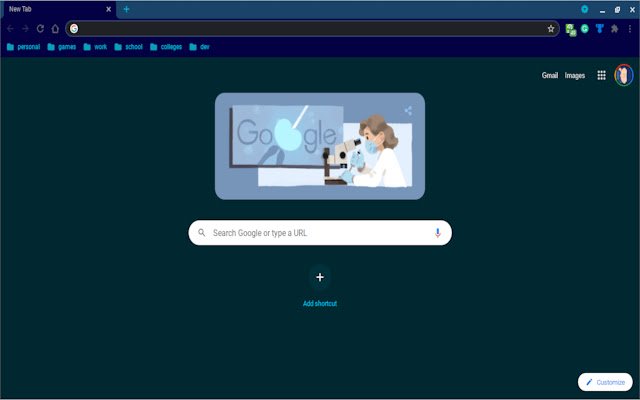 Neon biru gelap dari kedai web Chrome untuk dijalankan dengan OffiDocs Chromium dalam talian