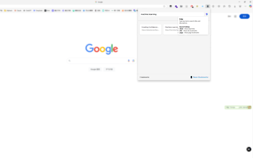 Neon Bookmarks (Beta)  from Chrome web store to be run with OffiDocs Chromium online