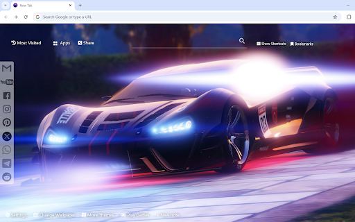 Neon Cars Wallpaper  from Chrome web store to be run with OffiDocs Chromium online