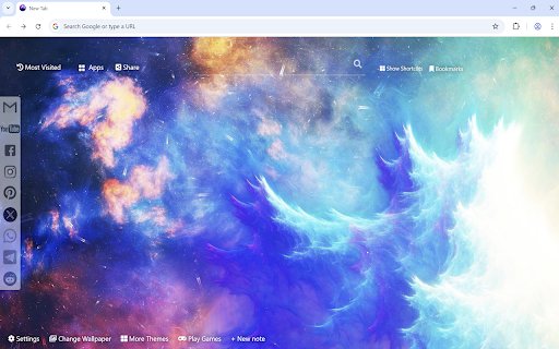 Neon Space Wallpaper  from Chrome web store to be run with OffiDocs Chromium online