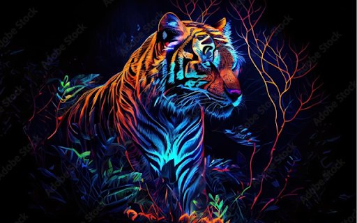 Neon Tiger  from Chrome web store to be run with OffiDocs Chromium online