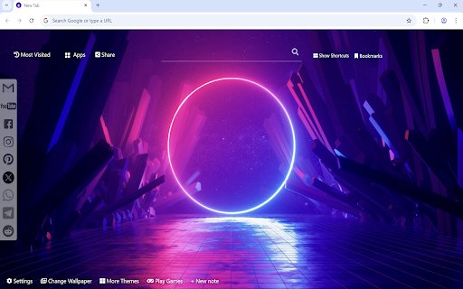 Neon Wallpaper  from Chrome web store to be run with OffiDocs Chromium online
