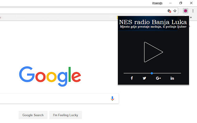 Chrome ウェブストアの NES ラジオ Banja Luka を OffiDocs Chromium online で実行