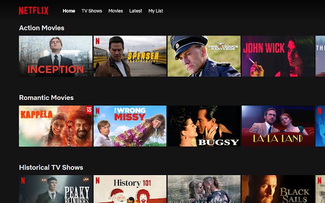 Netflix++  from Chrome web store to be run with OffiDocs Chromium online