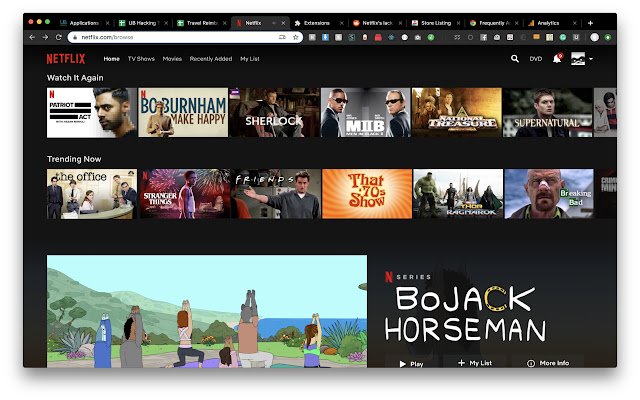 Chrome 网上商店的 Netflix Item Remover 将与 OffiDocs Chromium 在线一起运行