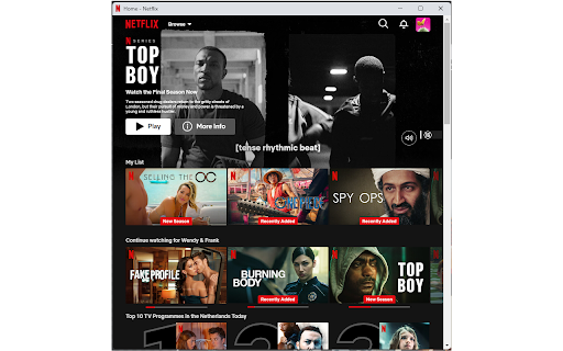 Netflix Login  from Chrome web store to be run with OffiDocs Chromium online