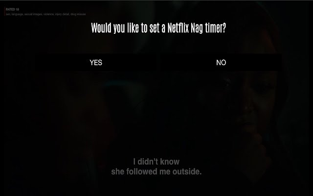 Netflix Nag  from Chrome web store to be run with OffiDocs Chromium online