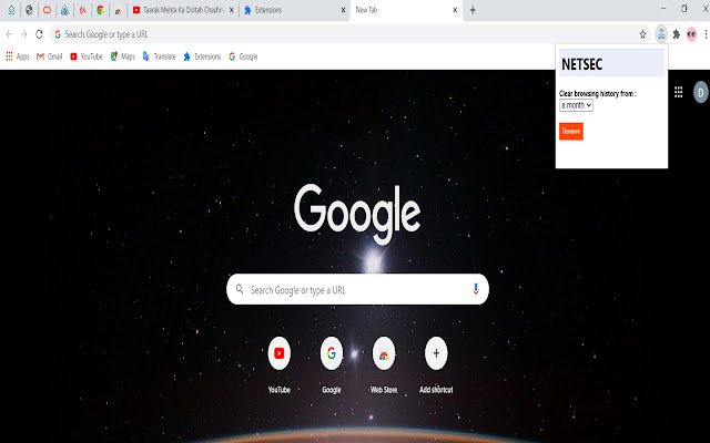 NETSEC extension  from Chrome web store to be run with OffiDocs Chromium online