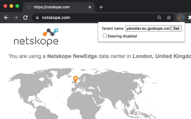 Netskope Chrome Extension  from Chrome web store to be run with OffiDocs Chromium online