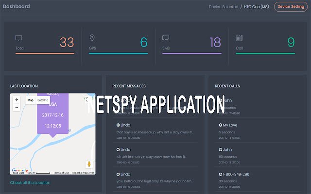 NetSpy SMS Tracker dal Chrome Web Store da eseguire con OffiDocs Chromium online