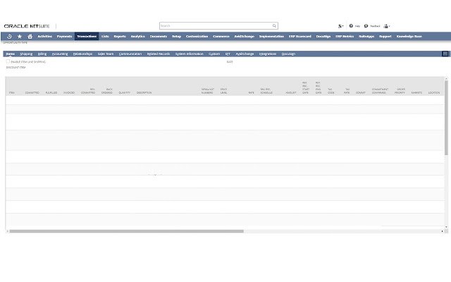 NetSuite Fixed Sublist Headers  from Chrome web store to be run with OffiDocs Chromium online
