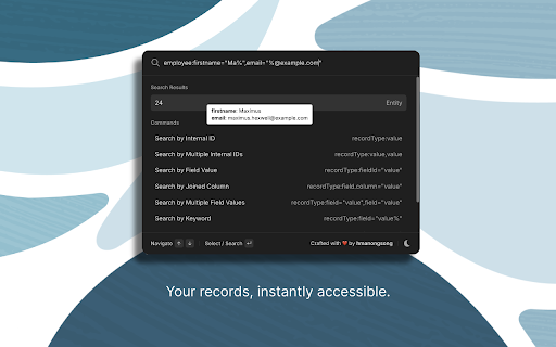 NetSuite QuickSearch Pro  from Chrome web store to be run with OffiDocs Chromium online
