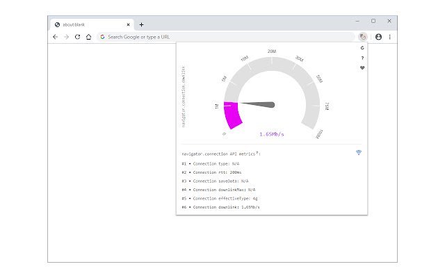 Network Information  from Chrome web store to be run with OffiDocs Chromium online