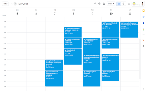 NEUSCHED  from Chrome web store to be run with OffiDocs Chromium online