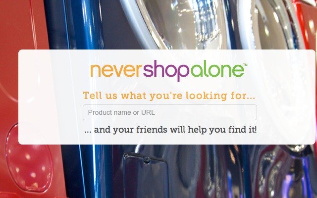 OffiDocs Chromium オンラインで実行される Chrome ウェブストアからの「Never Shop Alone」