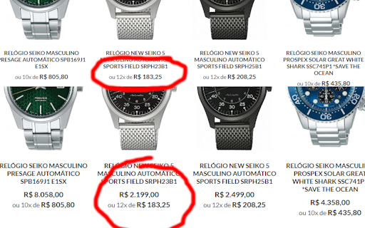 New Look Time mostrar preço  from Chrome web store to be run with OffiDocs Chromium online