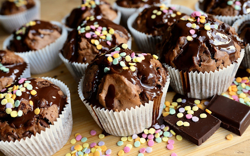 Newly baked chocolate cakes  from Chrome web store to be run with OffiDocs Chromium online