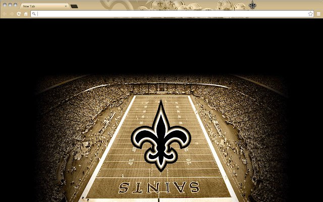 New Orleans Saints Theme aus dem Chrome-Webshop zur Ausführung mit OffiDocs Chromium online