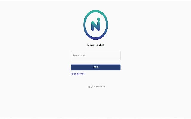 Newrl wallet test extension  from Chrome web store to be run with OffiDocs Chromium online