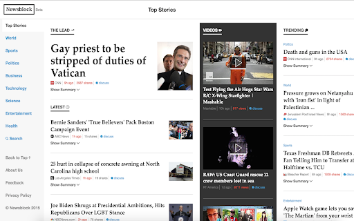 Newsblock  from Chrome web store to be run with OffiDocs Chromium online