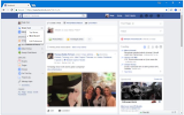 مرتب‌کننده فید خبری (برای فیس‌بوک) از فروشگاه وب Chrome که با OffiDocs Chromium به صورت آنلاین اجرا می‌شود