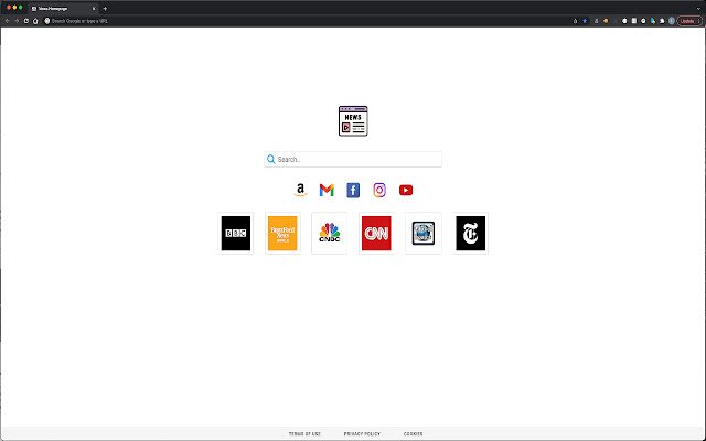 NewsHomePage  from Chrome web store to be run with OffiDocs Chromium online